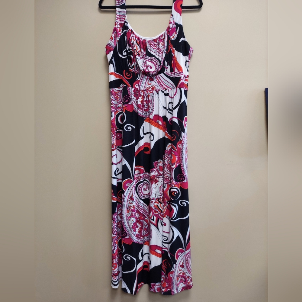 Studio 1940 Paisley Pattern Maxi Dress